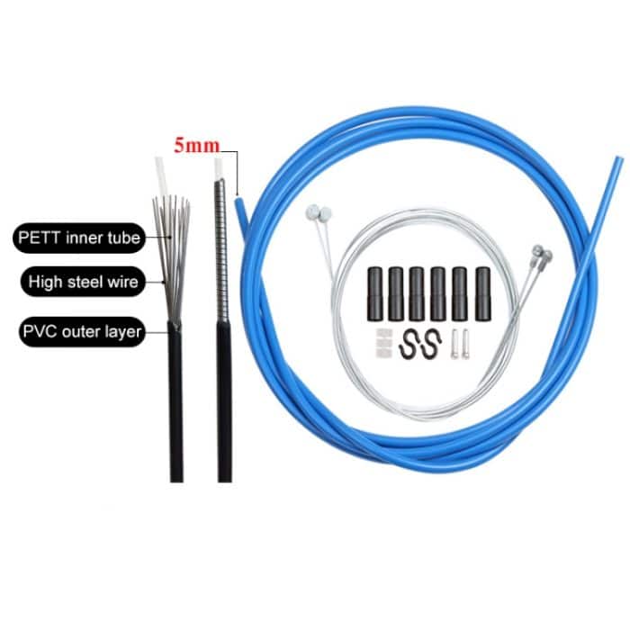 Universelles Fahrrad-Bremszugrohr-Set, Black, Orange, Green, Grey, Blue, Red, White, Yellow – Bild 5