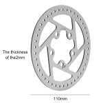 110mm Elektroroller Bremsscheibe Rotor Pad Ersatzteile für Xiaomi Mijia M365 – Bild 4