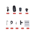 IP65 Wasserdichtes wiederaufladbares USB-Smart-COB-LED-Alarmfahrrad-Rücklicht Rücklicht mit Fernbedienung, Steuerentfernung: 1-100 m – Bild 6