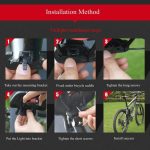 IP65 Wasserdichtes wiederaufladbares USB-Smart-COB-LED-Alarmfahrrad-Rücklicht Rücklicht mit Fernbedienung, Steuerentfernung: 1-100 m – Bild 9