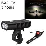 BX2 USB Charging Fahrradleuchte Frontlenker LED-Leuchte (3 Stunden, T6 + Gem Lampe)