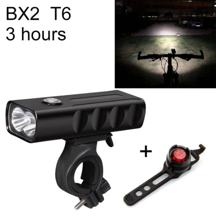 OG15292.jpg BX2 USB Charging Fahrradleuchte Frontlenker LED-Leuchte (3 Stunden, T6 + Gem Lampe) – Bild 1
