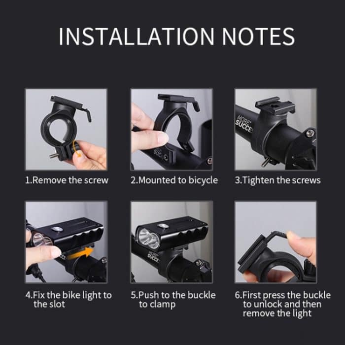 BX2 USB Charging Fahrradleuchte Frontlenker LED-Leuchte (3 Stunden, T6 + Gem Lampe) – Bild 15