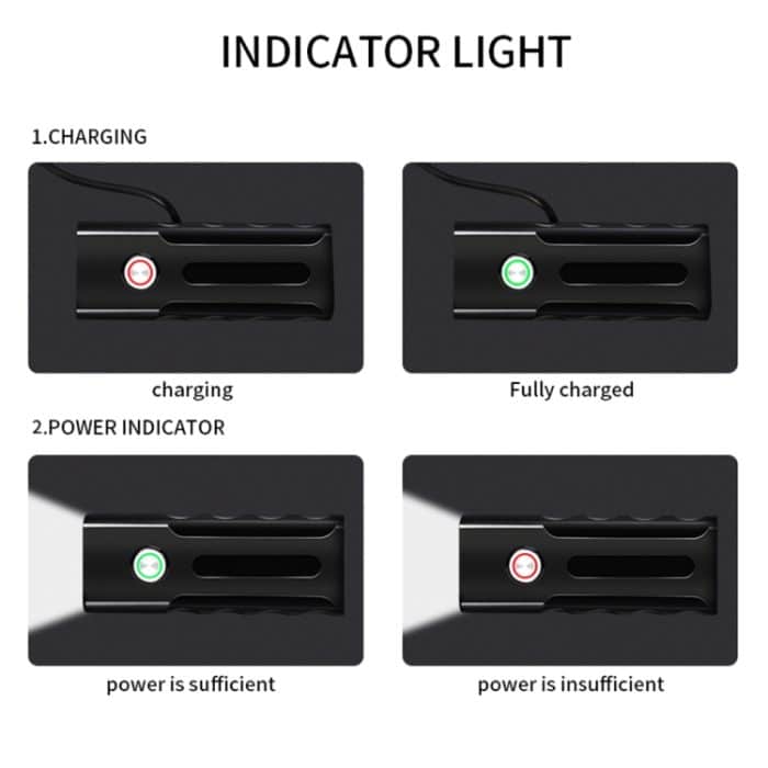 BX3 USB Ladegerät Fahrradleuchte Frontlenker LED-Leuchte (10 Stunden, T6 + A02 Lampe) – Bild 8