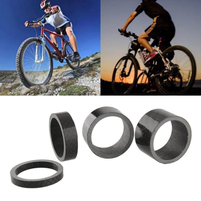 Fahrrad Vorderradgabel Headset Kohlefaser Dichtung Vorbau Handgelenk Stützring 3K Kohlefaser 5/10/15/20 mm – Bild 1