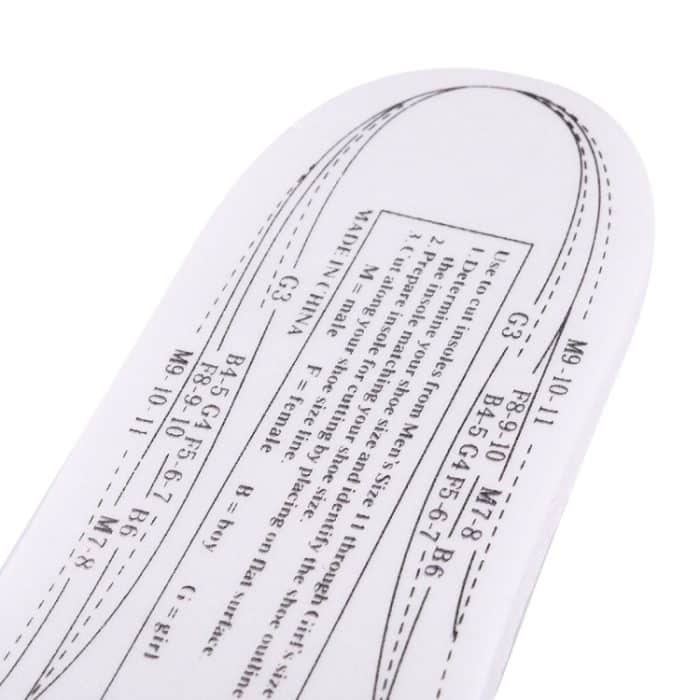 1 Paar Unisex Tailorable Comfortable Memory Foam-Innensohle, Größe: 28,7 x 9,4 x 0,9 cm, US-Größe: 1,5-11 – Bild 5