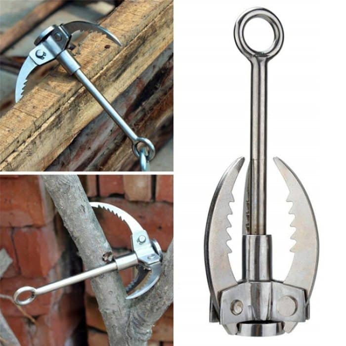 OG1646.jpg KS042 Outdoor Sporting Wilderness Survival Karabiner Grappling Folding Drei Pfoten Haken Ice Rock Mountain Kletterwerkzeug – Bild 1