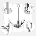 KS042 Outdoor Sporting Wilderness Survival Karabiner Grappling Folding Drei Pfoten Haken Ice Rock Mountain Kletterwerkzeug – Bild 4