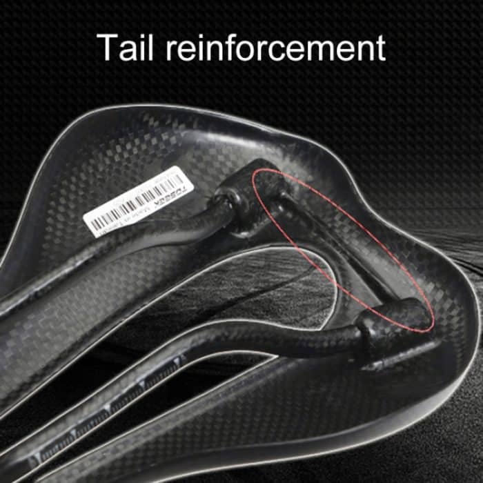 TOSEEK Rennrad Kohlefaser Sitz Fahrrad Hohlsitz Sattel, 3K Textur + Aussterben – Bild 7