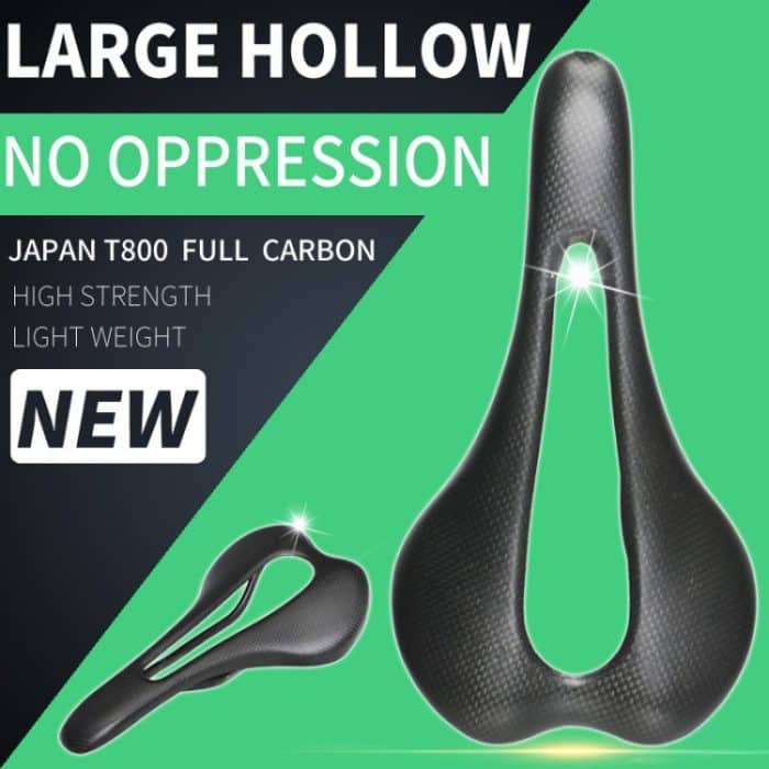 TOSEEK Rennrad Kohlefaser Sitz Fahrrad Hohlsitz Sattel, 3K Textur + Aussterben – Bild 10