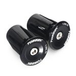 TOSEEK 1 Paar Mountainbike-Lenkergriffkappen Endstopfen Aluminiumlegierung Fahrrad-Lenkerendstopfen, 17.6-21.8mm Black, 17.6-21.8mm Green, 17.6-21.8mm Grey, 17.6-21.8mm Gold, 17.6-21.8mm Blue, 17.6-21.8mm Purple, 17.6-21.8mm Red – Bild 2