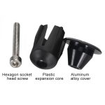 TOSEEK 1 Paar Mountainbike-Lenkergriffkappen Endstopfen Aluminiumlegierung Fahrrad-Lenkerendstopfen, 17.6-21.8mm Black, 17.6-21.8mm Green, 17.6-21.8mm Grey, 17.6-21.8mm Gold, 17.6-21.8mm Blue, 17.6-21.8mm Purple, 17.6-21.8mm Red – Bild 5