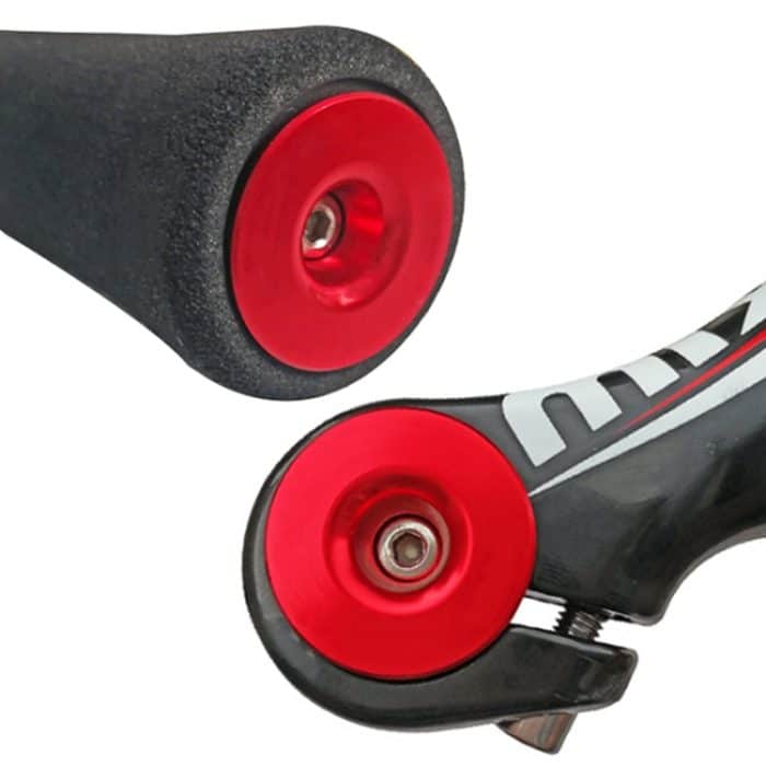 TOSEEK 1 Paar Mountainbike-Lenkergriffkappen Endstopfen Aluminiumlegierung Fahrrad-Lenkerendstopfen, 17.6-21.8mm Black, 17.6-21.8mm Green, 17.6-21.8mm Grey, 17.6-21.8mm Gold, 17.6-21.8mm Blue, 17.6-21.8mm Purple, 17.6-21.8mm Red – Bild 7