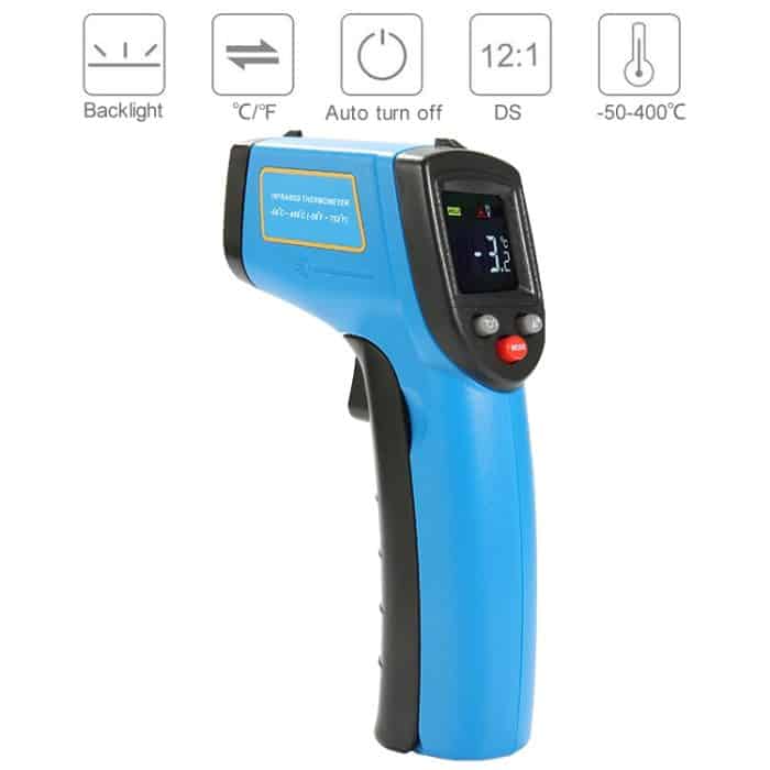 Tragbare GM333 Digital-Laser-Punkt-Infrarot-Thermometer, Temperaturbereich: 50400 Celsius Grad – Bild 6
