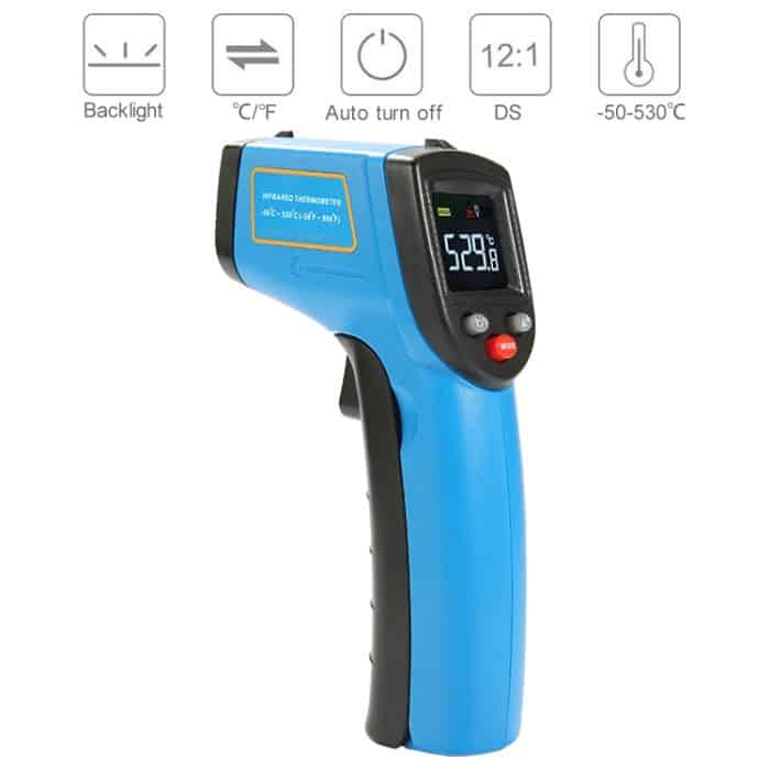 GM533A beweglichen Digital-Laser-Punkt-Infrarot-Thermometer, Temperaturbereich: 50530 Celsius Grad – Bild 6