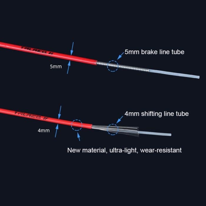 7-in-1-Pilzkopf-PVC-Bremszugschlauchset für Rennräder, Road Bike – Bild 6