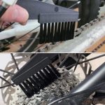 2 Set Fahrradkette Reinigungsbürste Schwungrad Reinigungswerkzeuge Kurbelgarnitur Bürste Reinigung Kettenrad Set Bürste, 2 Set (Blue), 2 Set (Red) – Bild 6