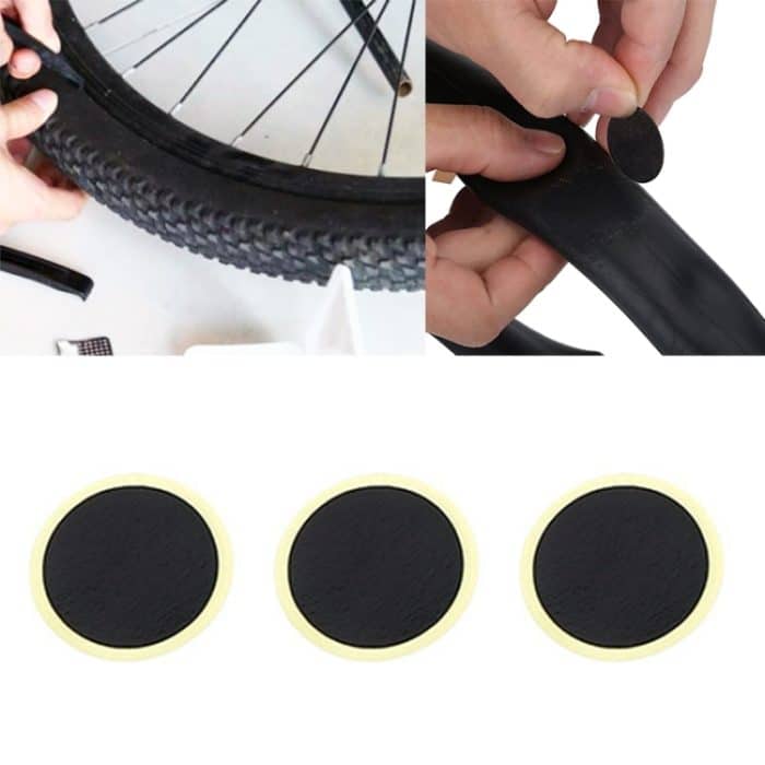 Manuelle tragbare Mini-Fahrradpumpe aus Aluminiumlegierung + kleberfreier Reifenflicken + fischförmiger Reifenheber, Inflator + Glue-free Tire Patch + Fish-shaped Tire Lever Black, Inflator + Glue-free Tire Patch + Fish-shaped Tire Lever Red... – Bild 13