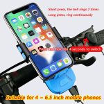 Multifunktions-4-in-1-Telefonhalter, Fahrradklingel, Powerbank, Fahrradlampe, Taschenlampe, 4 in 1 Phone Holder – Bild 8