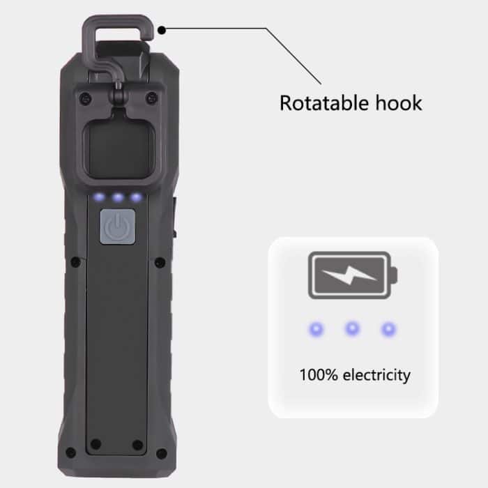 1902B Taschenlampe, wiederaufladbare Laterne, 4 Beleuchtungsmodi, 1902A, 1902B – Bild 7