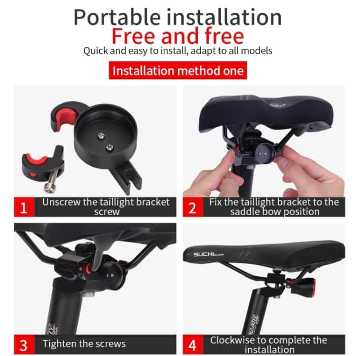 Antusi Q5 Fahrradrücklicht Rücklicht mit automatischer Bremsinduktion – Bild 9