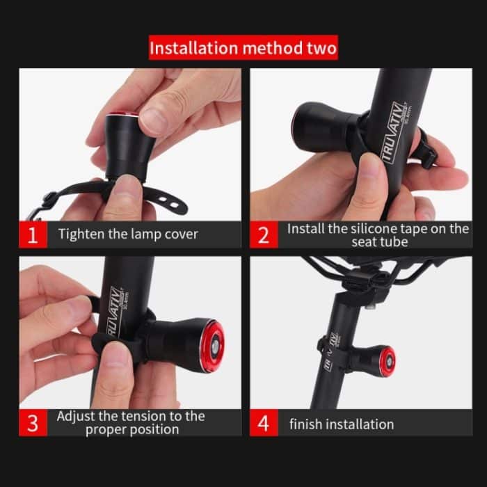 Antusi Q5 Fahrradrücklicht Rücklicht mit automatischer Bremsinduktion – Bild 10