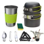 DS-101 Tragbares Outdoor-Camping-Kochset, Picknick-Kessel, Kochgeschirr-Kombination
