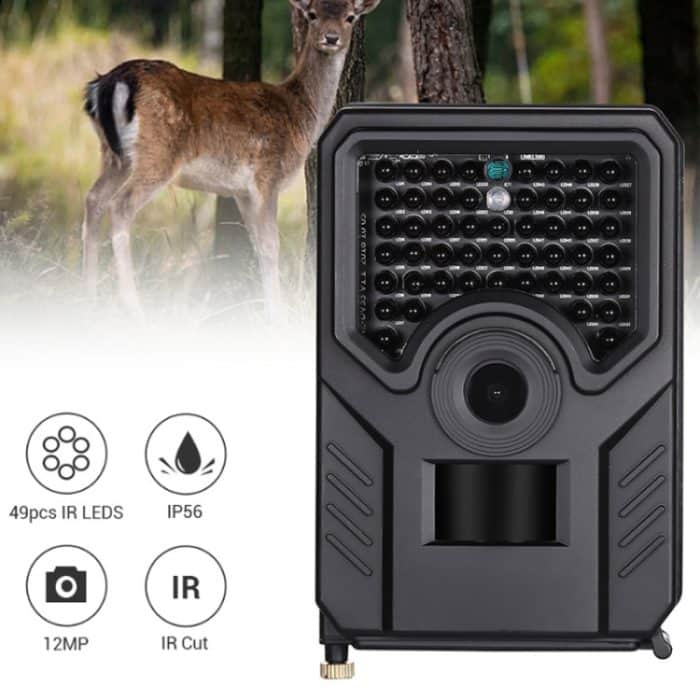 PR-200B 120 Grad Weitwinkelobjektiv, IP56, wasserdicht, 12 MP, 1080P HD, Infrarot-Jagdkamera, unterstützt TF-Karte, PIR-Entfernung: 10–15 m, PR200B – Bild 8