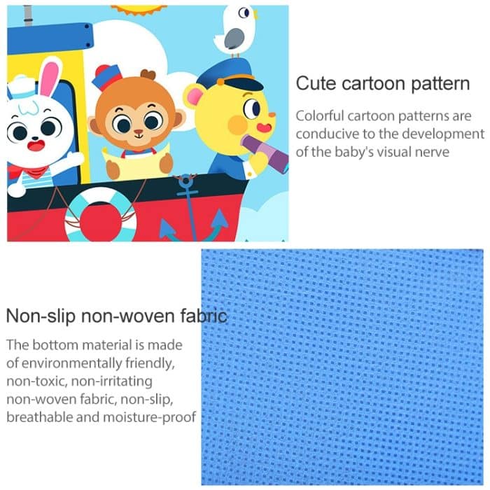 Kinder Cartoon Bodenmatte Indoor Spielzeug Zelt Cotton Pad Crawling Mat, Durchmesser: 140cm, Random Styles Lieferung – Bild 5