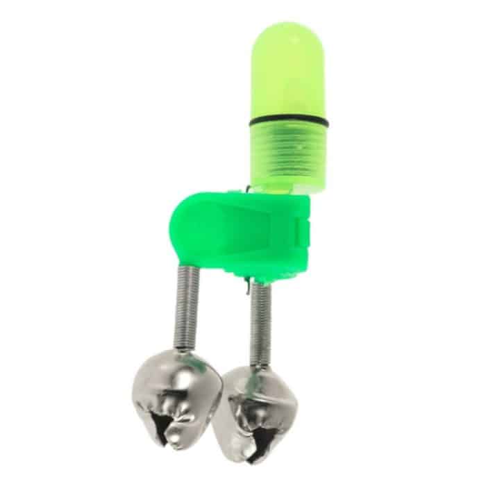 10 PCS Angelzubehör Twin Bells Clip Fishing Bite Alarm mit LED Nachtlicht – Bild 2