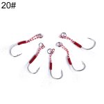 5 Set Hengjia 20 # gebundene Draht Eisen Haken Tiefsee Angelhaken