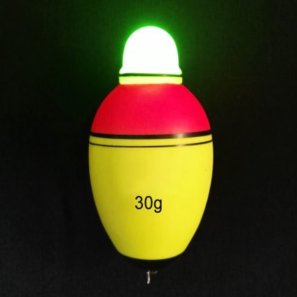 2 Stück Angelgerät, elektronischer Nachtlicht-Schwimmer, leuchtender Schwimmer, Bobber, 3.5cm/30g, 3.9cm/40g, 4.2cm/50g, 4.5cm/60g, 4.8cm/80g