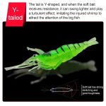 10 Stück 4 cm Angeln Soft Bait Lures Popper Poper Baits, Artificial Shrimp, Luminous Shrimp, Pink Shrimp, Green Shrimp, Transparent Shrimp – Bild 3