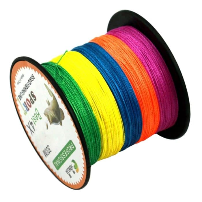 HENGJIA Colourful 2.0 # 0.24mm 28LB 11.3kg Spannung 300m Extra stark 4 Shares Braid PE Fishing Line Kite Line – Bild 1