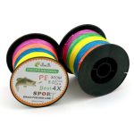 HENGJIA Colourful 2.0 # 0.24mm 28LB 11.3kg Spannung 300m Extra stark 4 Shares Braid PE Fishing Line Kite Line – Bild 7