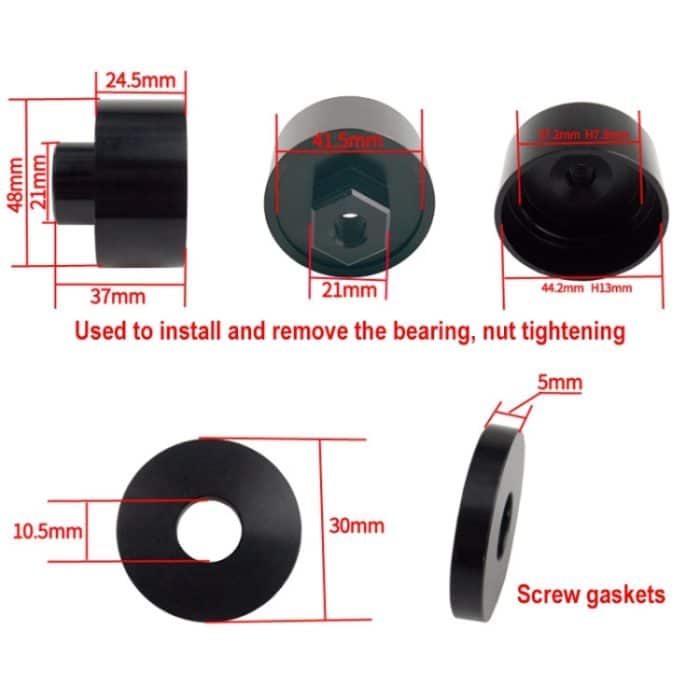 Bikersay BT040S3 Fahrrad-Presseinpresse-Typ Achsenhalterung statischer Installations-Tool-Set, einfache Ausgabe – Bild 4