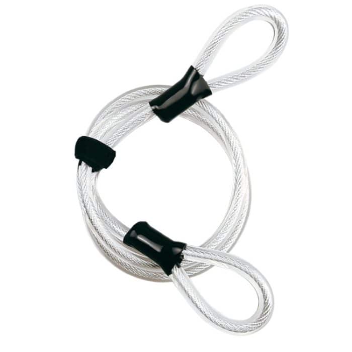 Bikersay 1.2 x 120cm Fahrrad U-Lock Stahldrahtseil – Bild 1