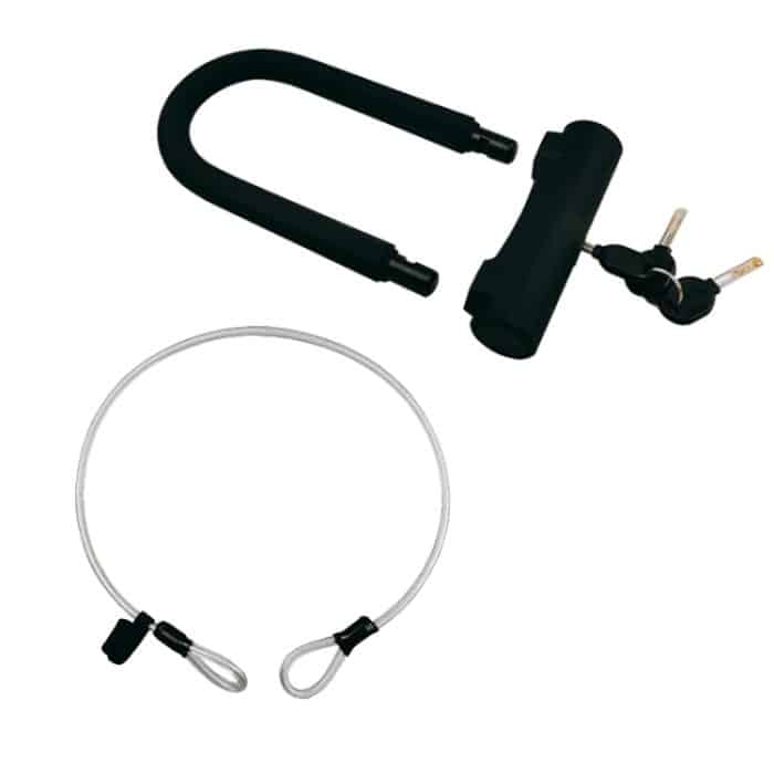 Bikersay 1.2 x 120cm Fahrrad U-Lock Stahldrahtseil – Bild 4