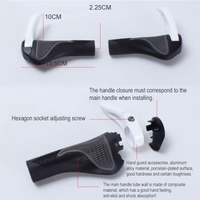 1 Paar BIKERSAY HG003 Gummi-Fahrradlenkerabdeckung im Ziegenstil – Bild 4