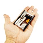 Bikeray BT037 14 in 1 Klappschraubendreher Sechskantschlüssel Inbusschlüssel CO2-Gasdüsen-Werkzeug-Kits – Bild 4