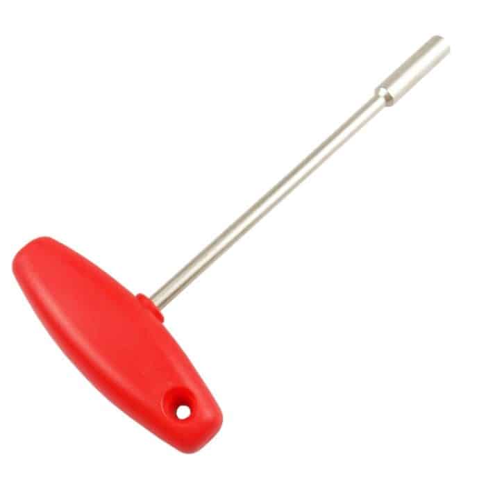 BIKERSAY BT031B T-förmiger Steckschlüssel für MTB, Rennrad, integrierter Werkzeugstahl, verdeckter Speichenkappenschlüssel (5,5 mm Innensechskant), 4.7mm Hexagon Socket, 5.5mm Hexagon Socket – Bild 4