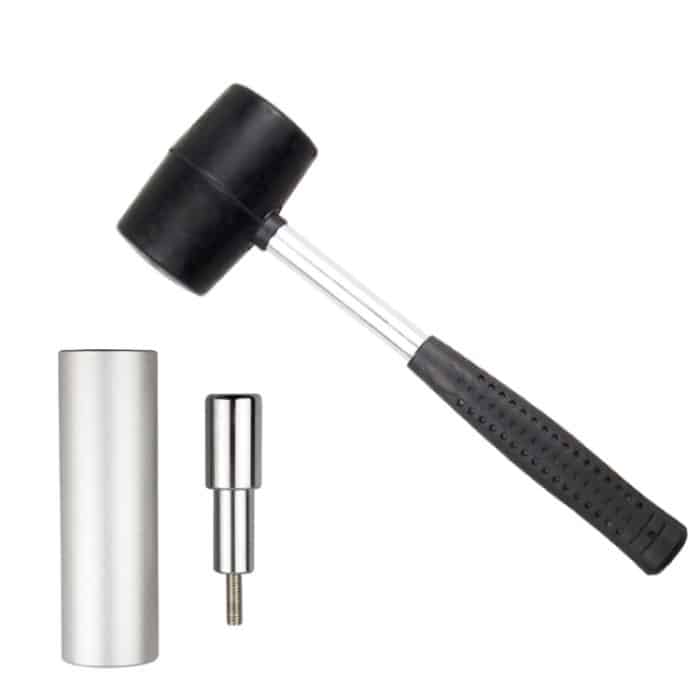 Bikeray BT042T Fahrradgabel Sternmutter Installation Werkzeug Schüssel Set Zahnloses Fahrrad Sonnenblumeninstallation Werkzeuge mit Gummihammer – Bild 1