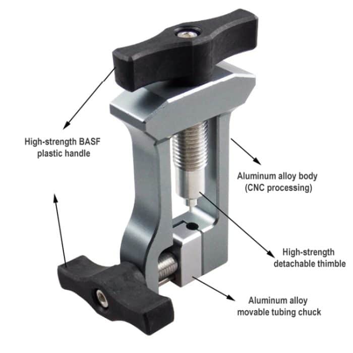 BIKERSAY BT043 Fahrrad-Ölnadel-Einführwerkzeug-Set, Tool Set  (Black), Tool Set (Silver Grey) – Bild 4