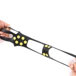 10 Zähne Ice Claw Outdoor rutschfeste Schuhüberzüge für Ice Snow Ground, Größe: L. – Bild 4