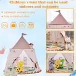 Indisches Schloss Kinder Indoor Outdoor Zelt Mongolisches Jurtenspielzeughaus mit Basistuch – Bild 3