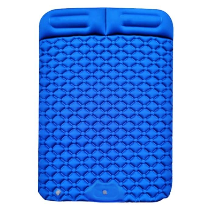 Outdoor Camping Foot-Step Automatisches aufblasbares Kissen Tragbares aufblasbares TPU-Doppelbett, Größe: 195 x 119 x 16 cm, Foot-step Dark Blue, Foot-step Orange, Foot-step Emerald, Foot-step Peacock Blue – Bild 1