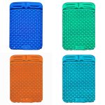 Outdoor Camping Foot-Step Automatisches aufblasbares Kissen Tragbares aufblasbares TPU-Doppelbett, Größe: 195 x 119 x 16 cm, Foot-step Dark Blue, Foot-step Orange, Foot-step Emerald, Foot-step Peacock Blue – Bild 2