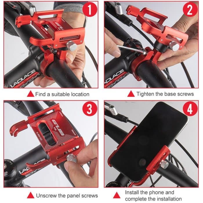 GUB P30 Aluminium-Fahrradtelefonhalter – Bild 8