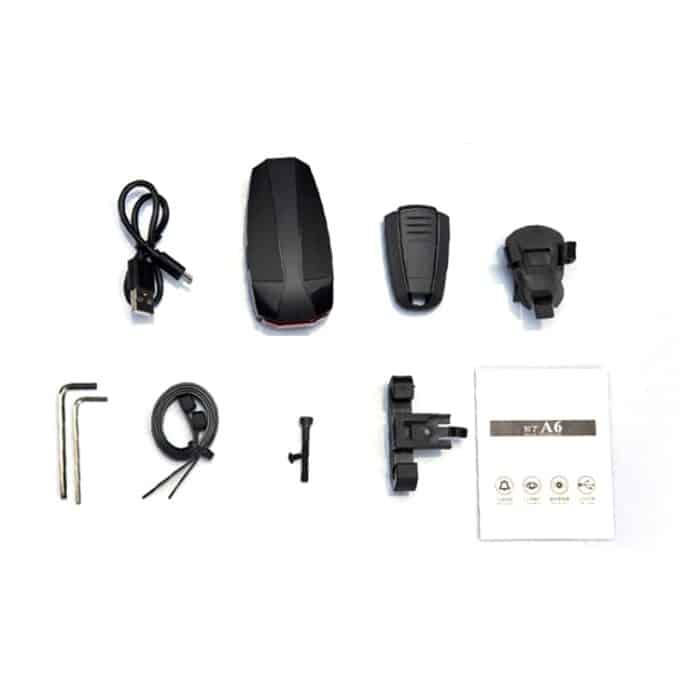 ANTUSI A6 USB-Aufladung COB Lichtquelle Smart Cycling Bike Warnung Alarm Rücklicht mit Fernbedienung – Bild 6