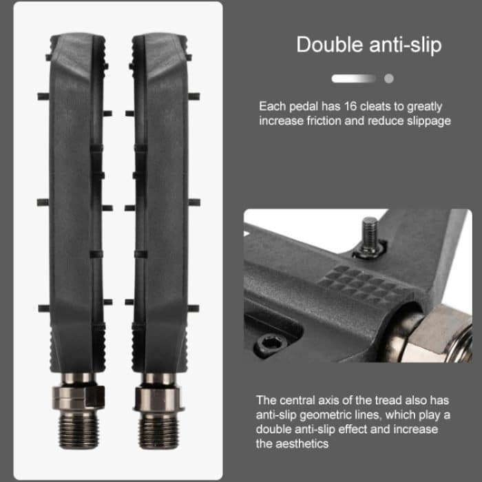 PROMEND PD-M42 1 Paar Mountainbike-Nylon-Hochgeschwindigkeitslagerpedale, PD-M42 – Bild 6